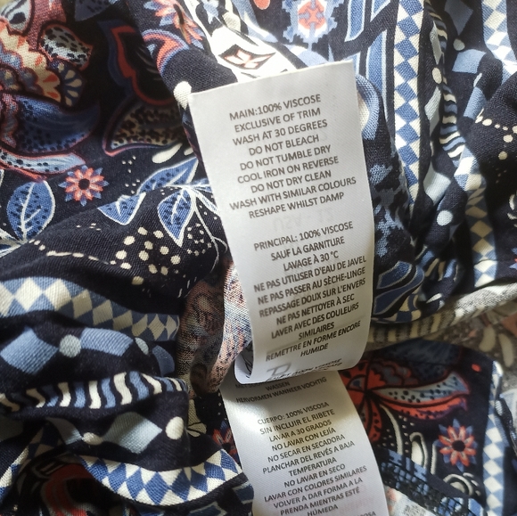 NWT Boohoo High Waist Boho Print Flowy Shorts US 12/UK 16 - Picture 5 of 6